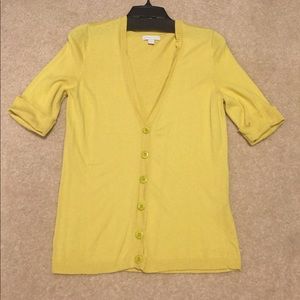 New York & Co. Lime Cardigan - Sz Lg